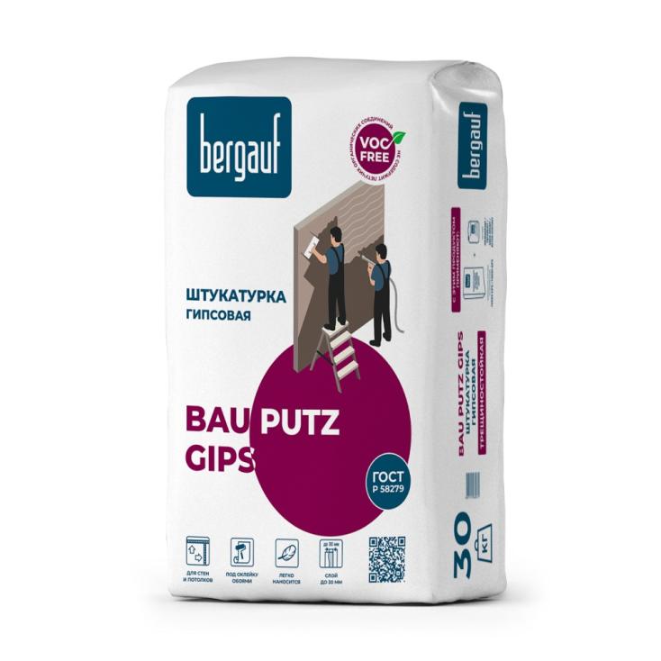 Штукатурка гипсовая Bergauf Bau Putz Gips 30 кг