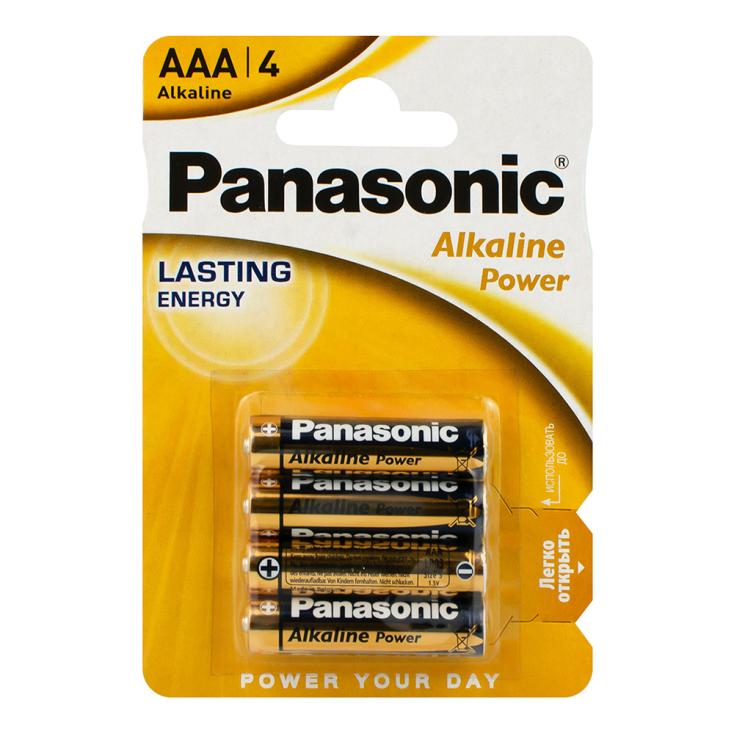 Батарейка щелочная Panasonic Alkaline AAA/LR03 BL-4 4 шт