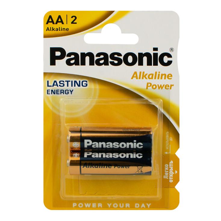 Батарейка щелочная Panasonic Alkaline AA/LR6 BL-2 2 шт