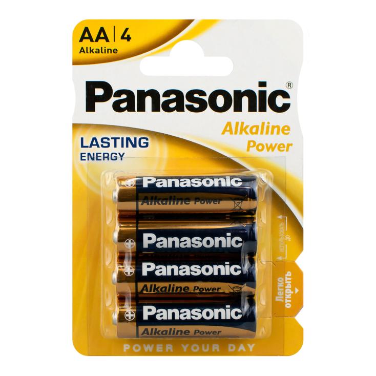 Батарейка щелочная Panasonic Alkaline AA/LR6 BL-4 4 шт