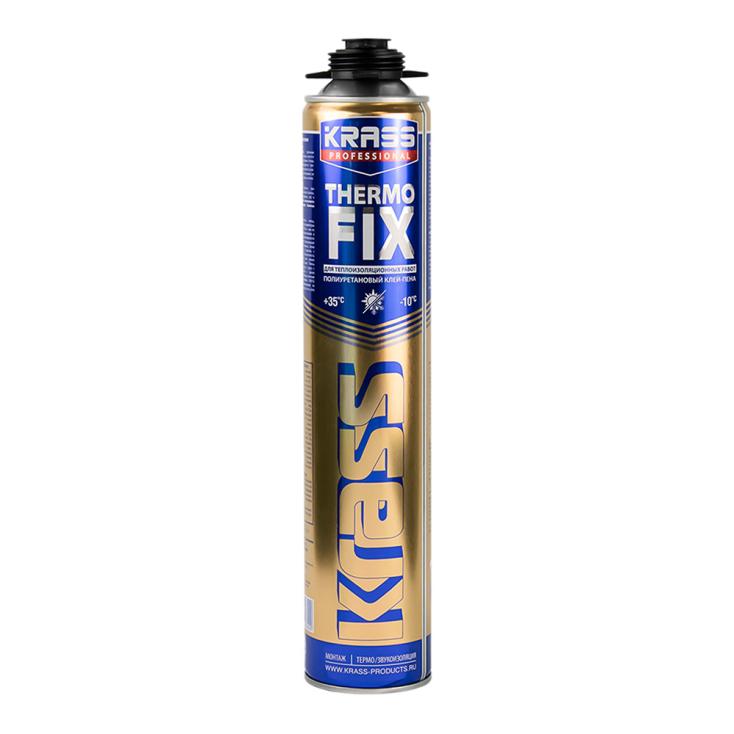 Клей-пена профессиональная KRASS Professional ThermoFix д/теплоизоляционных работ 0.75л