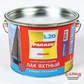 Лак Parade Classik L20 Яхты & Лодки бесцветный глянцевый 2,5 л