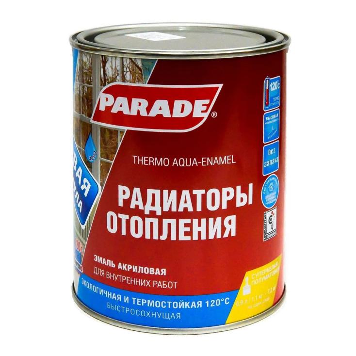 Эмаль для радиаторов Parade А4, белая, 0,9л