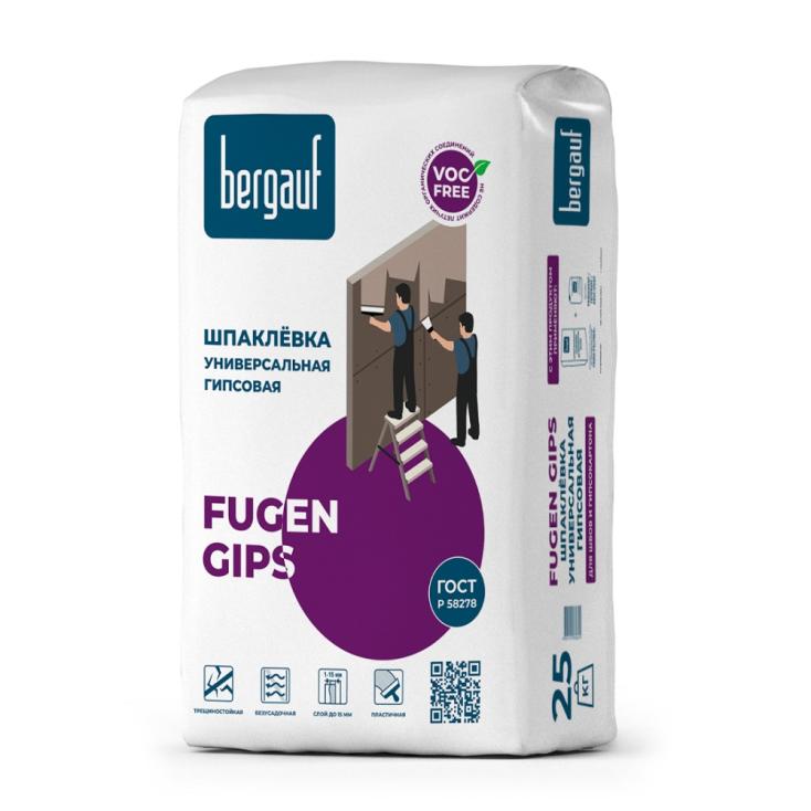 Шпатлевка гипсовая Bergauf Fugen Gips 25 кг