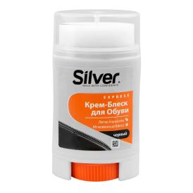 Крем-блеск для обуви SILVER Comfort черный 50мл