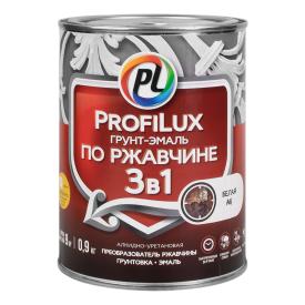 Грунт-эмаль по ржавчине 3 в 1 Profilux, белая, 0,9 кг