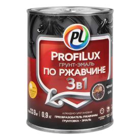 Грунт-эмаль по ржавчине 3 в 1 Profilux, черная, 0,9 кг