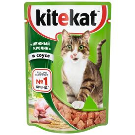 Корм для кошек влажный Kitekat Нежный ролик в желе 85 г