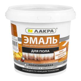 Эмаль для пола Лакра желто-коричневая 0,9 кг