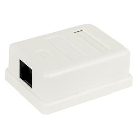 РОЗЕТКА  ОП 1-ая белая  компьютерная  RJ45 CAT5e REXANT 03-0121