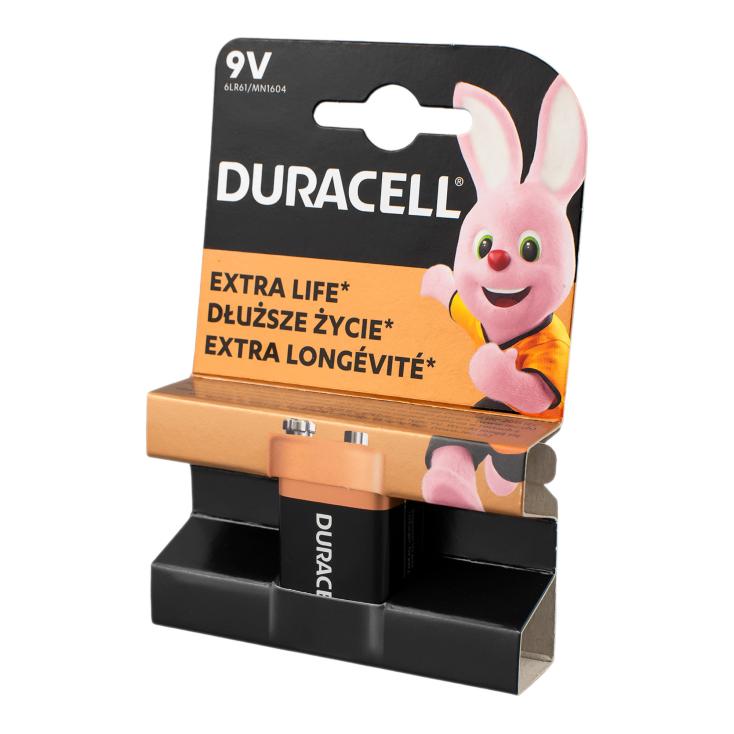 Батарейка щелочная Duracell крона 6LR61/6LF22 BL-1