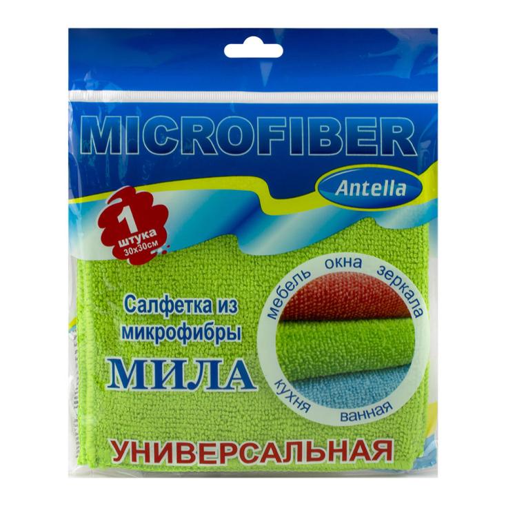 САЛФЕТКА МИЛА из микрофибры универсальная 30*30см  Антелла