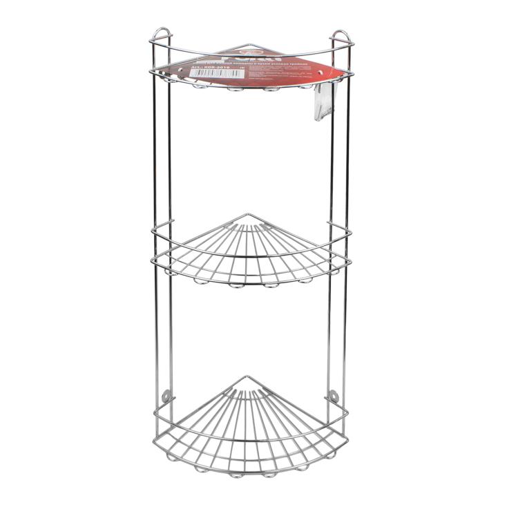 Полка для ванной угловая 3-х ярусная Atemia KOR-2010