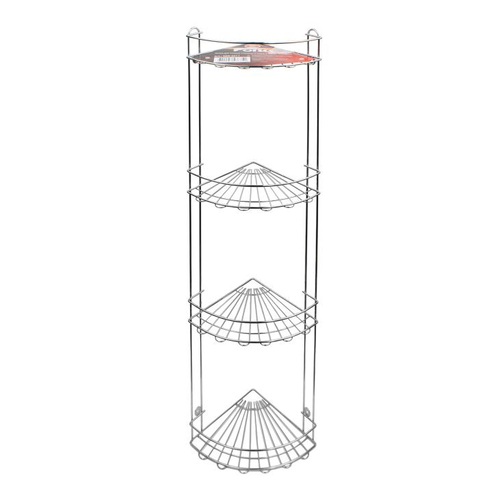 Полка для ванной угловая 4-х ярусная Atemia KOR-2011