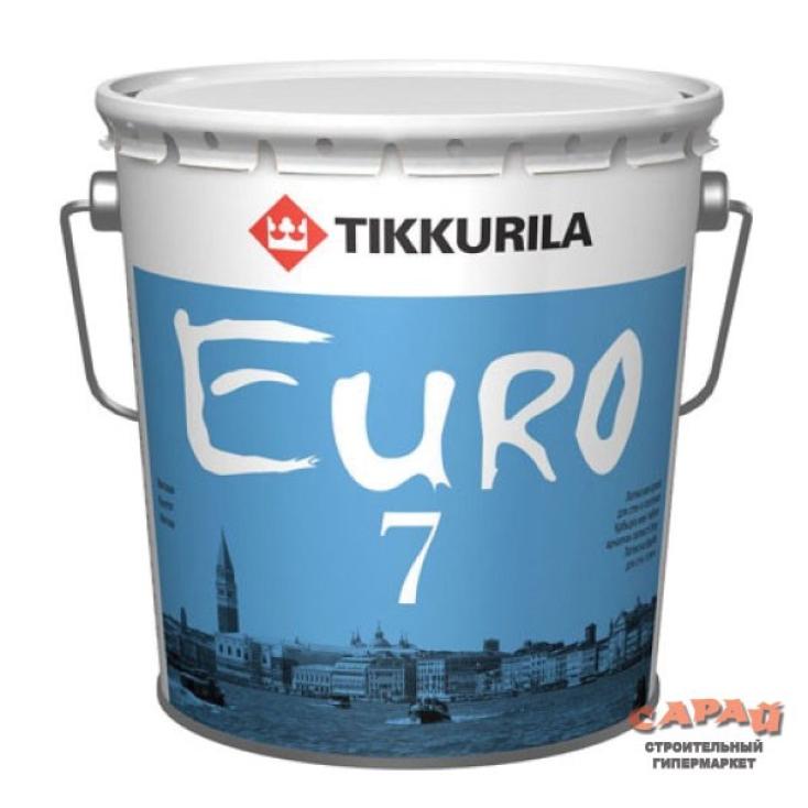 Краска ВД Tikkurila Euro7 C, бесцветная, 9 л