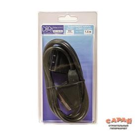 Шнур SCART- SCART L= 1,5 m  21 pin 2061