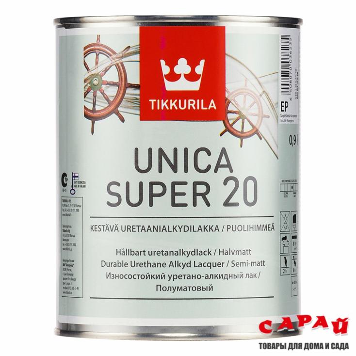 Лак Tikkurila Unica Super бесцветный глянцевый 0,9 л