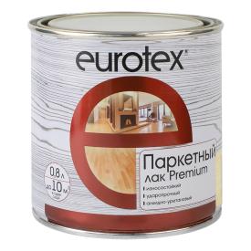 Лак паркетный Eurotex Premium бесцветный полуматовый 0,8 л