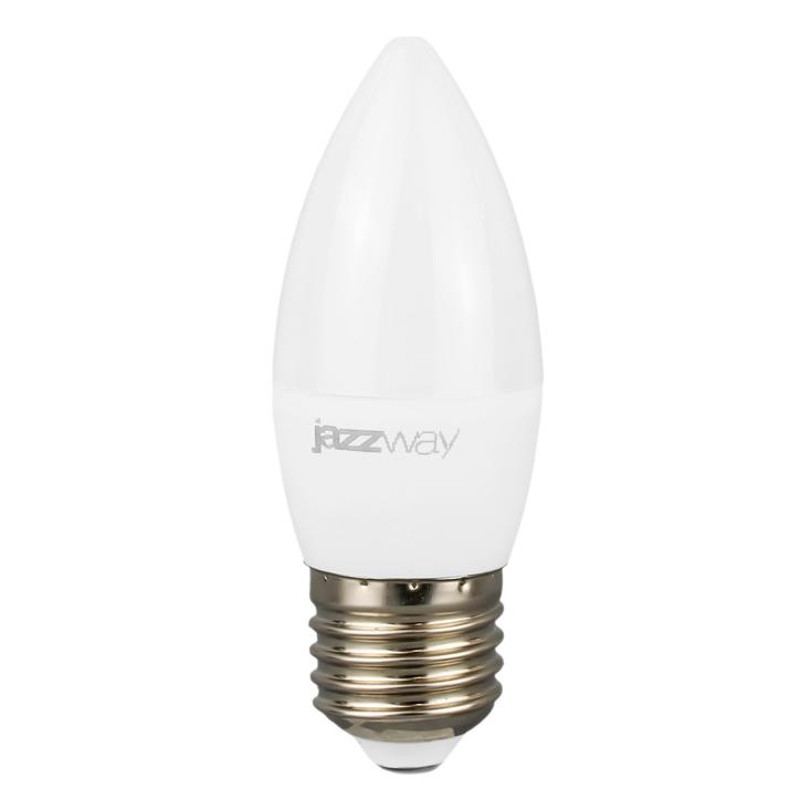 ЛАМПА светод, бел.свет PLED-ECO-C37 5W 4000K E27 400lm 230V 50Hz Jazzway