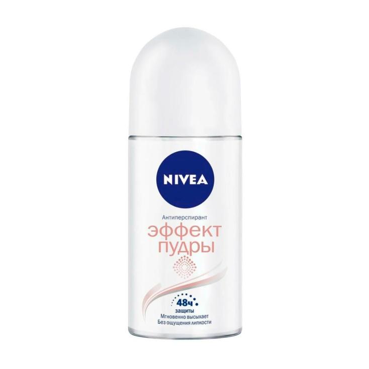 ДЕЗОДОРАНТ женский эффект пудры 50мл шарик. NIVEA