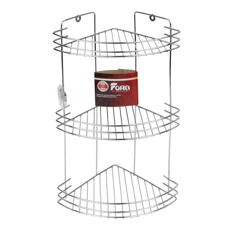 Полка для ванной угловая 3-х ярусная арт.33121