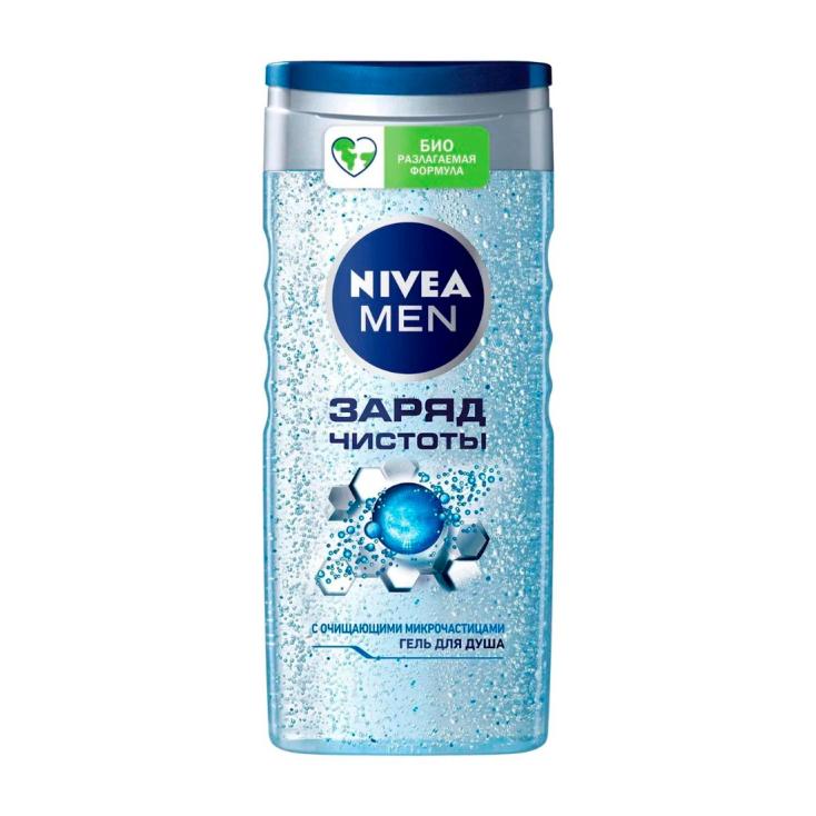 ГЕЛЬ Д/ДУША мужской Заряд чистоты 250мл NIVEA