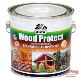 Пропитка WOOD PROTECT "Dufa" белая 2,5л