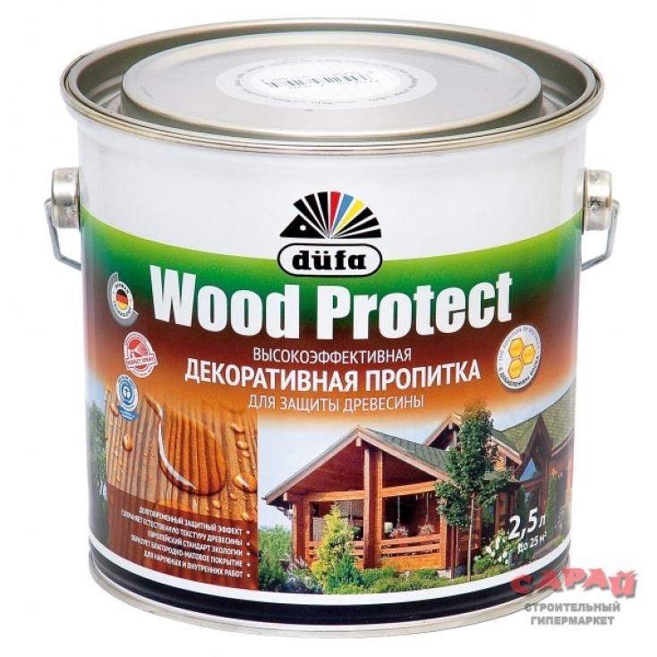 Пропитка WOOD PROTECT "Dufa" белая 2,5л