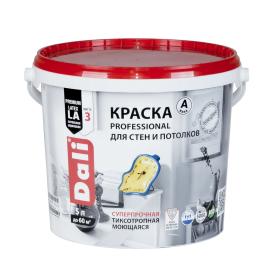 Краска ВД для стен и потолков Dali Professional база А  супербелая 5 л