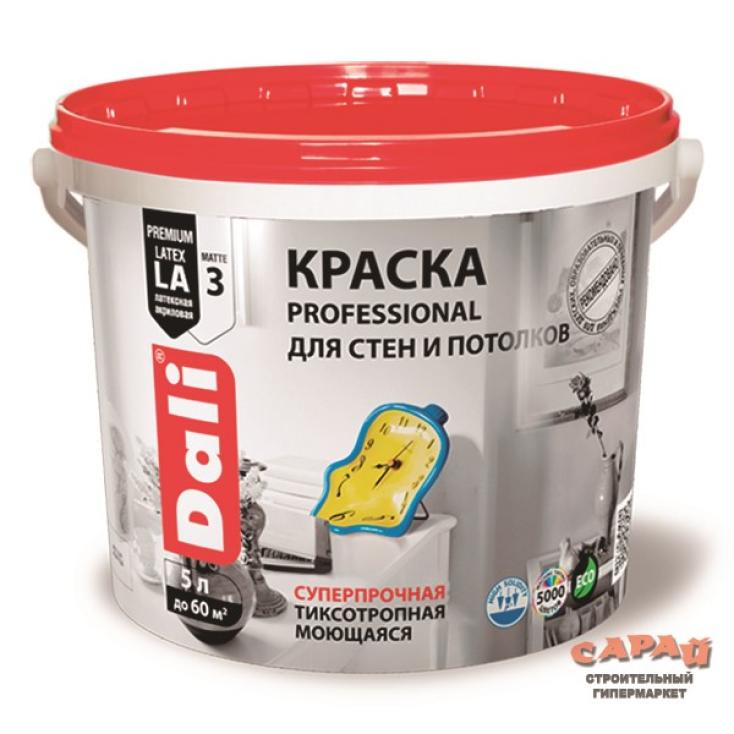 Краска ВД для стен и потолков Dali Professional база C  бесцветная 5 л