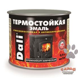 Эмаль термостойкая Dali серебро 0,4 л