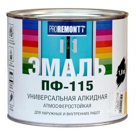 Эмаль ПФ-115 PROREMONT красный 1,9 кг Л-С