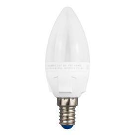 Лампа светодиодная тёплый белый свет.свеча Е14 7Вт 600Лм LED-C37 7W/WW/E14/FR PLP01WH Uniel матовая ЯРКАЯ