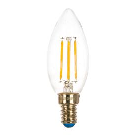 Лампа светодиод.диммируемая LED-C35-5W/NW/E14/CL/DIM 450Лм GLA01TR Форма "свеча", прозрачная. Серия Air. Белый свет (4000K). Картон. ТМ Uniel