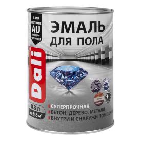 Эмаль для пола алк-уретан Dali серый RAL7040 0,8 л