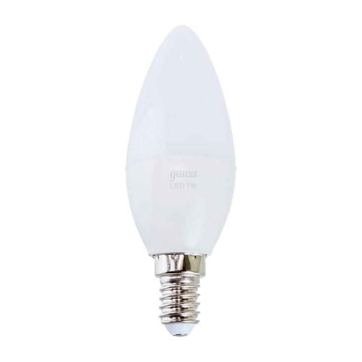 Лампа светодиодная LED Candle 7Вт 520Лм Е14 2700К step dimmable (диммир.) Gauss 103101107-S