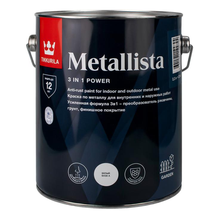 Краска по ржавчине METALLISTA База А глянцевая 2,3 л