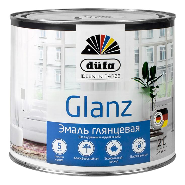 Эмаль DufaRetail Glanz глянцевая белая 2 л