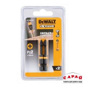 Бита ударная PZ2х50 мм 2 шт Dewalt Impact Torsion DT70531T