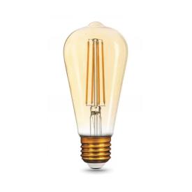 Лампа светодиодная LED Golden Filament ST64 8вт,Е27 2400К 740Лм Gauss