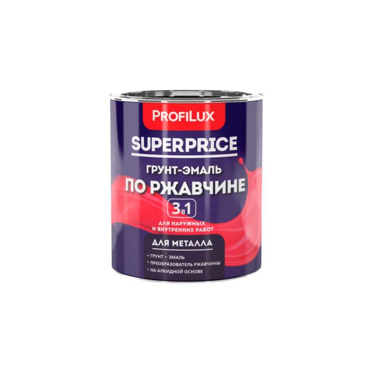 Грунт-эмаль по ржавчине SUPERPRICE 3в1 серая 6 кг