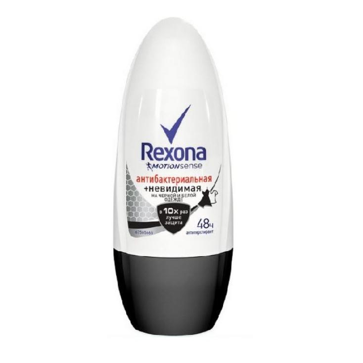 Дезодорант женский Rexona Антибак Невидимый на черном и белом ролик 50мл