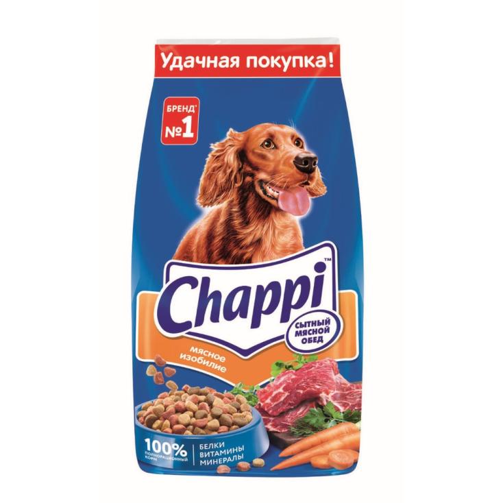 Корм для собак сухой Chappi Сытный мясной обед мясное изобилие 15 кг