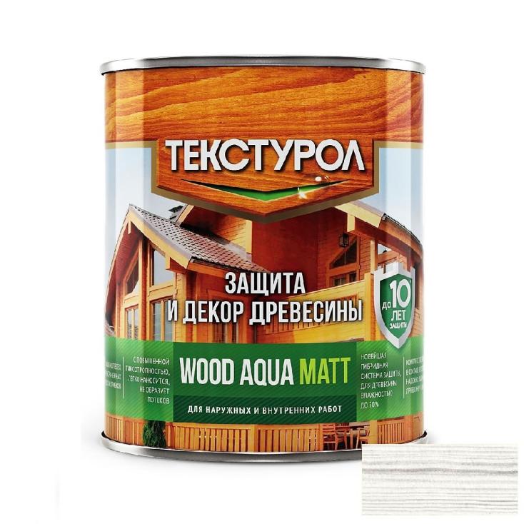 Текстурол WOOD AQUA MATT деревозащитное средство на вод. основе Белый 2,5л Л-С