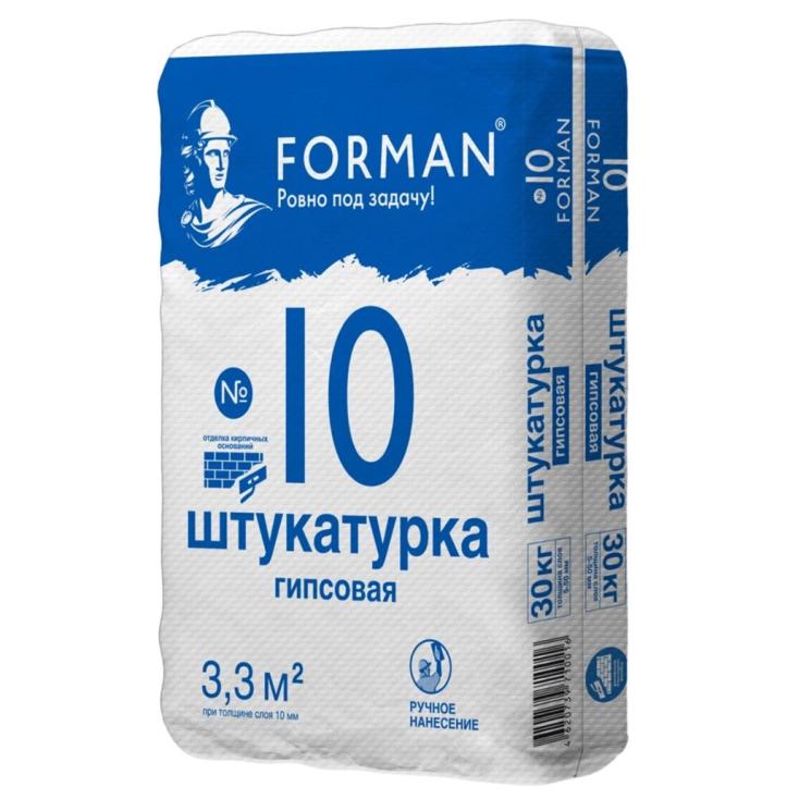 Штукатурка гипсовая Forman 10 30 кг