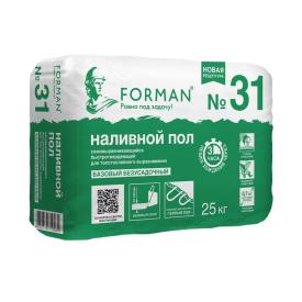 Пол наливной для первоначального выравнивания Forman 31 25 кг