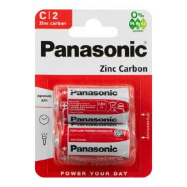 Батарейка солевая Panasonic Zinc Carbon R14(C) BL-2 2 шт