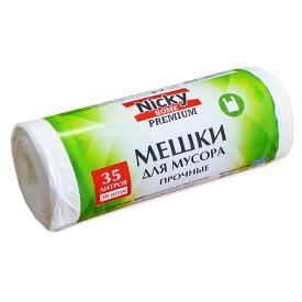 Мешки для мусора Nicky Home Premium майка 35 л 30 шт 8,2 мкм