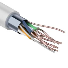 Кабель экранированный витая пара FTP 4х2х24AWG кат.5е медь м Rexant 01-0143