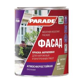 Краска фасадная PARADE F20 база C 0,9 л